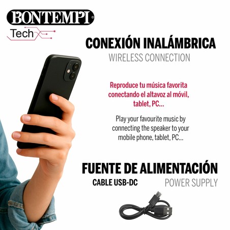 Altavoz con micrófono y efectos de sonido para adolescentes