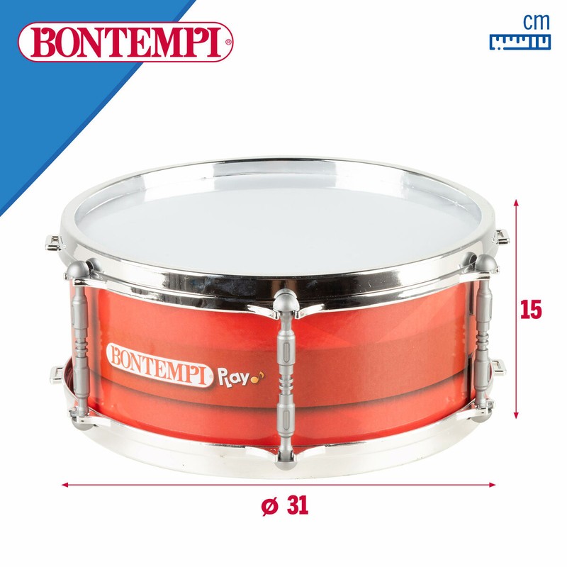 Detalle de tambor con bandolera ajustable para pequeños músicos