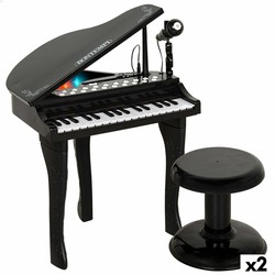 Piano Educativo Niños Bontempi completo con taburete y micrófono
