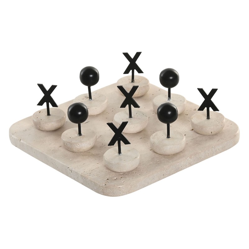 Juego Tres en Raya Moderno Home ESPRIT de mármol