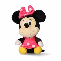 Llavero Minnie Mouse Negro de peluche