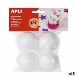 Bolas de poliestireno blancas para manualidades infantiles y proyectos creativos