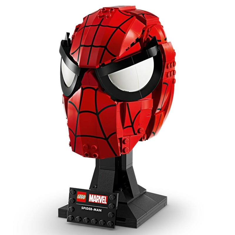 Proceso de construcción Lego avanzada de la Máscara Spider-Man
