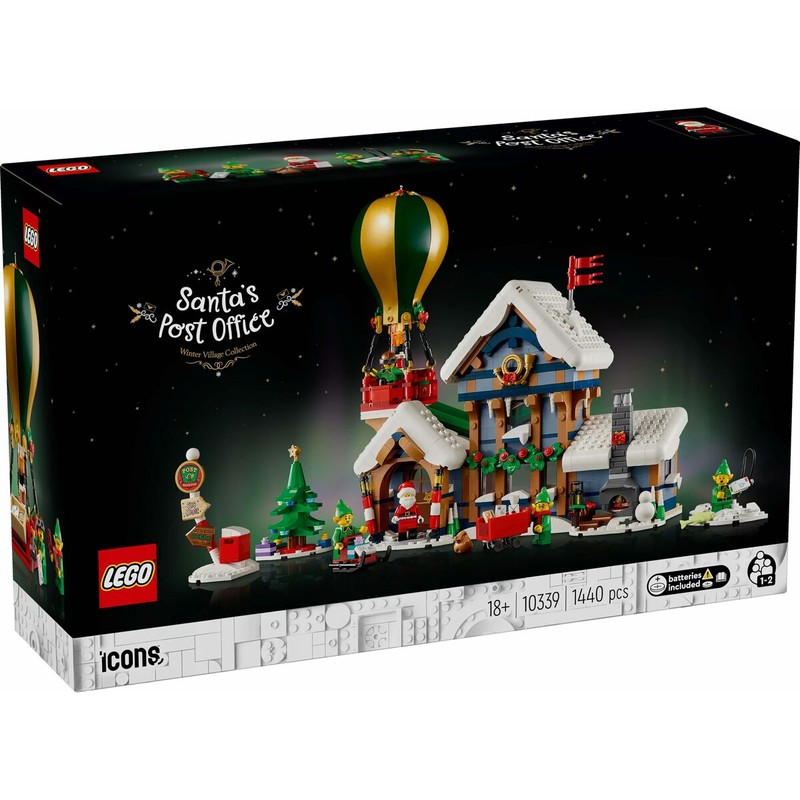 Set construcción educativo Lego ICONS Oficina de Correos de Papá Noel