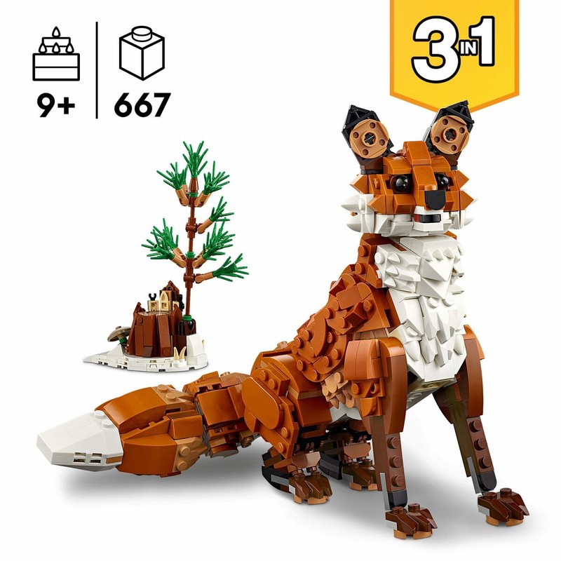 Colección LEGO Creator - Set Red Fox transformable
