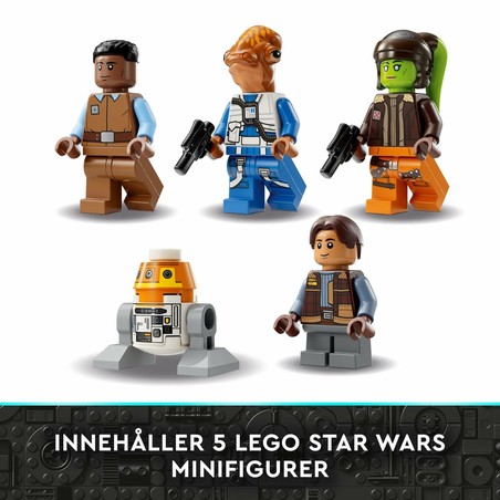 Detalle cabina Lego Star Wars Ghost y Phantom II