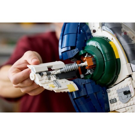 Modelo detallado LEGO Star Wars Jango Fett, vista superior
