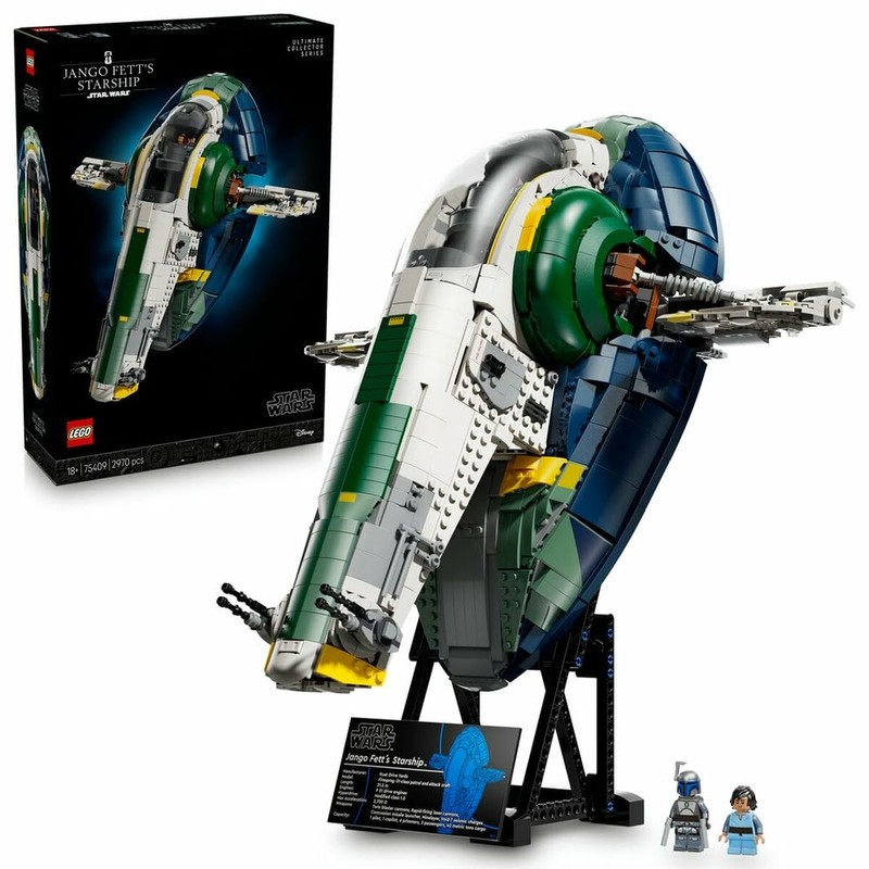 Detalles de la nave de Jango Fett, calidad LEGO