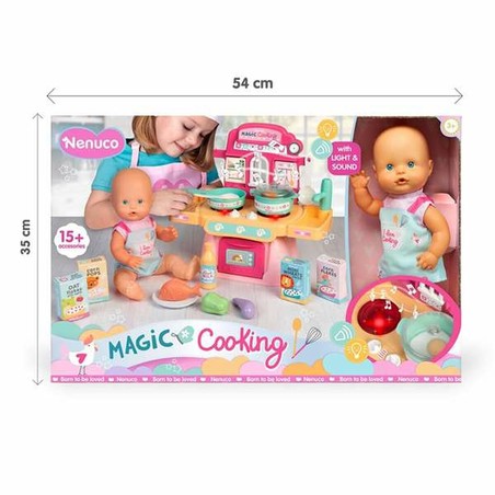 Set de cocina para muñeca Magic Cooking, ideal para niños y niñas