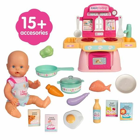 Envase de la Muñeca Bebé Magic Cooking Famosa, juguete educativo