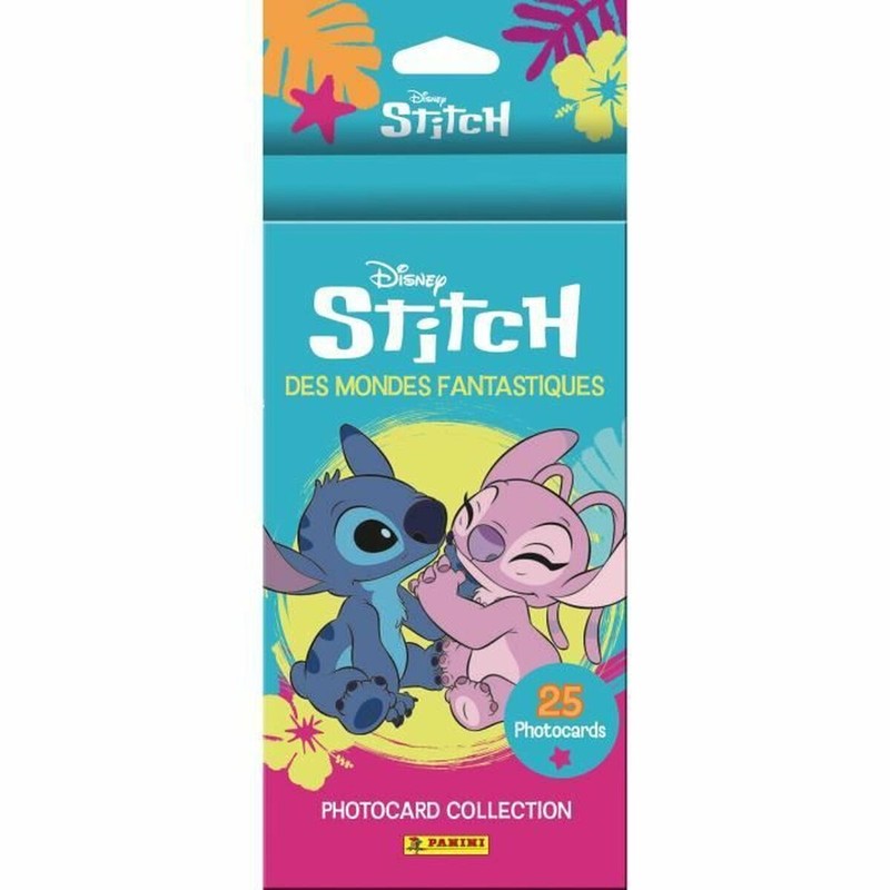 Cromos Panini Stitch Fantasy Worlds - Pack 25 piezas Disney
