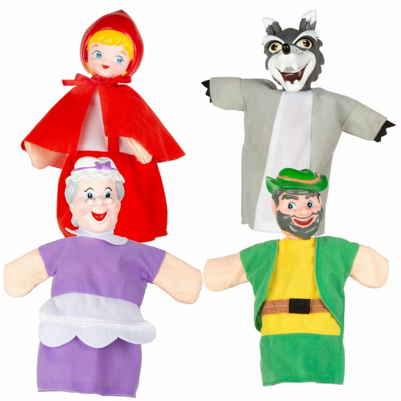 Marioneta peluche Caperucita Roja Colorbaby en acción