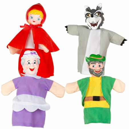 Marioneta peluche Caperucita Roja Colorbaby en acción