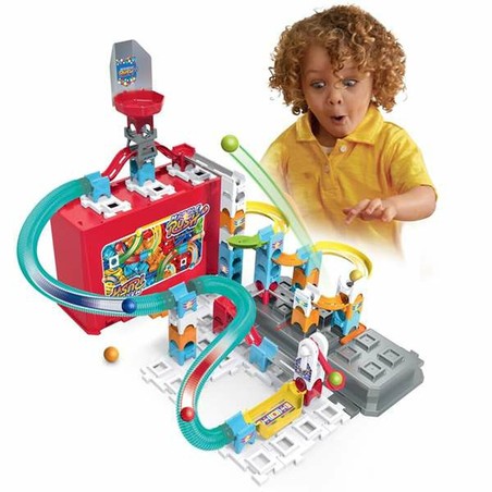 Niños jugando con bloques construcción infantiles Vtech