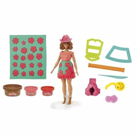 Modelado de figuras con plastilina Play-Doh de colores