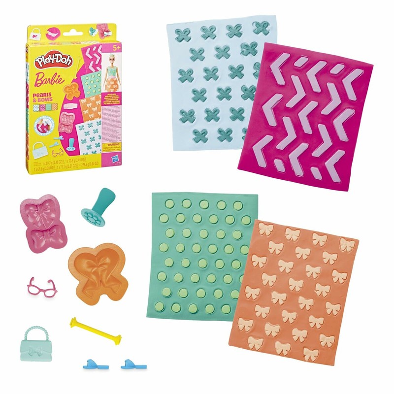 Contenido del set Play-Doh Barbie para manualidades