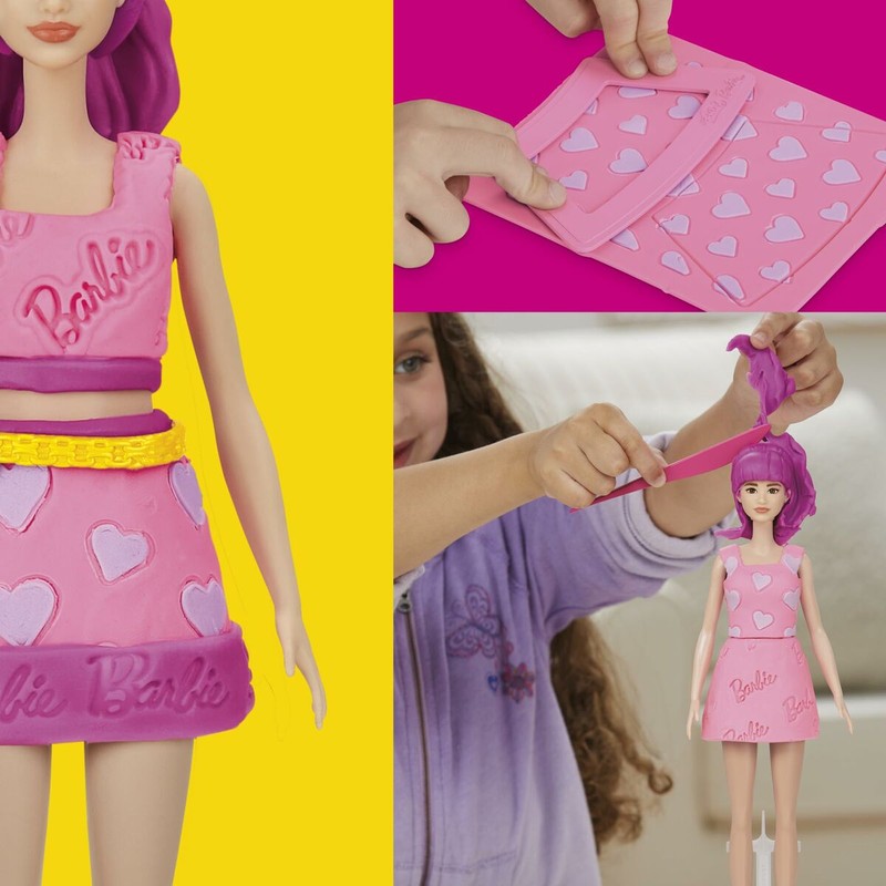 set de juego Play-Doh Barbie Hearts & Hair