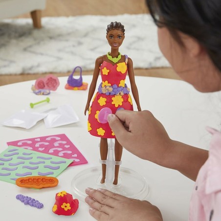 Kit manualidades infantil Play-Doh Barbie Flowers & Florals