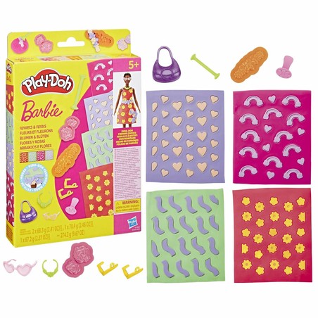 Juego creativo de arcilla para modelar niños con temática floral
