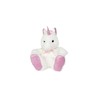Peluche unicornio Artesanía Beatriz blanco suave para bebés