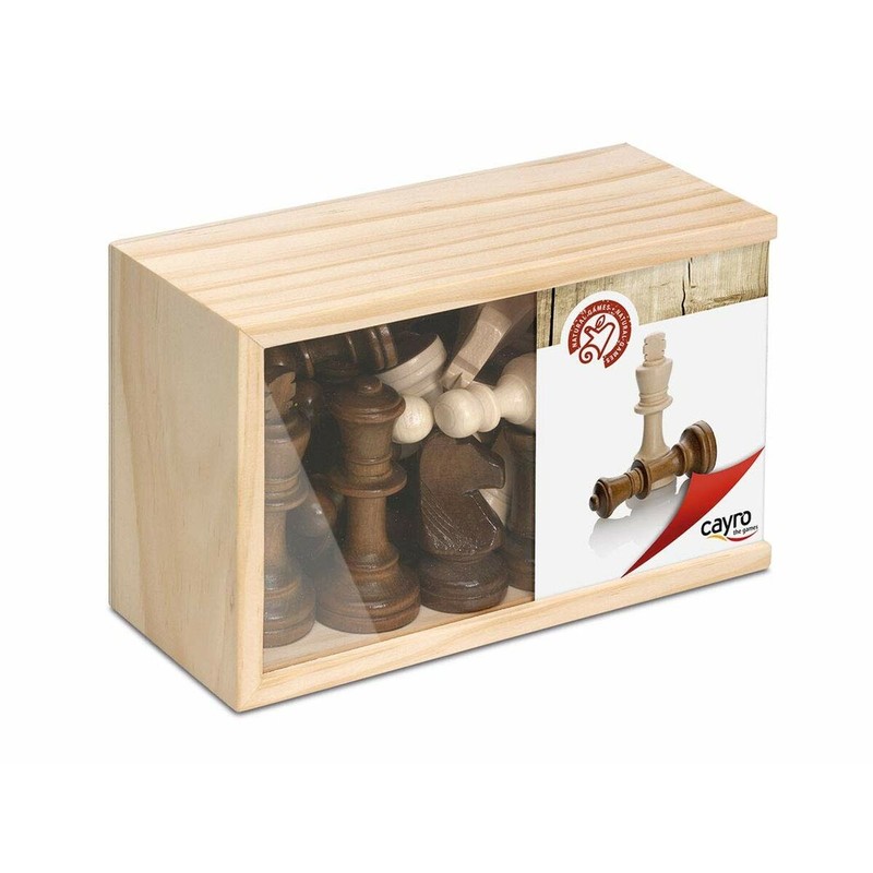 Fichas ajedrez madera ideales para aprender a jugar ajedrez.