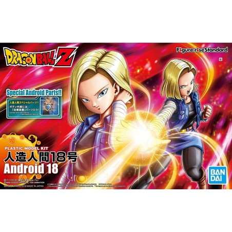 Maqueta Bandai Dragon Ball Z Android 18 en proceso de montaje