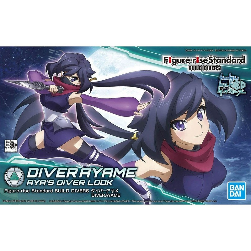 Maqueta Bandai coleccionable de Diver Ayame en vista frontal