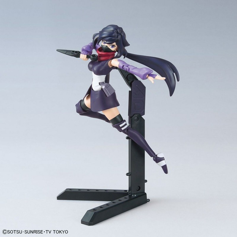 Maqueta Gundam Build Divers: Vista lateral de la figura