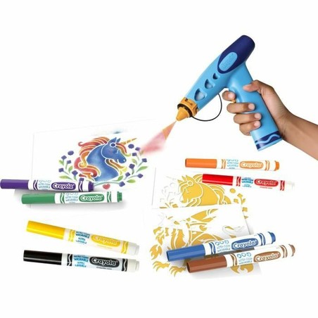 Kit manualidades infantil con efecto aerógrafo