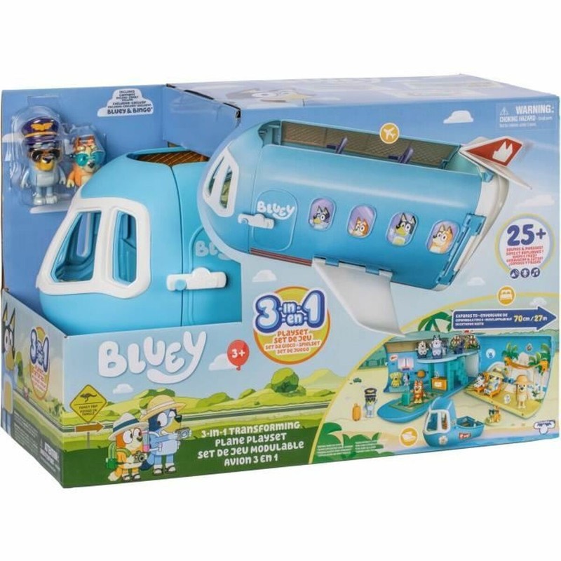 Set de juego Bluey desde otra perspectiva, mostrando sus compartimentos ocultos