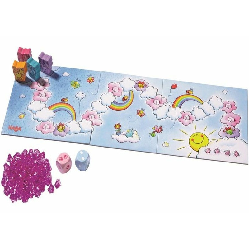 Juego mesa educativo Unicorns in the Clouds con piezas de madera