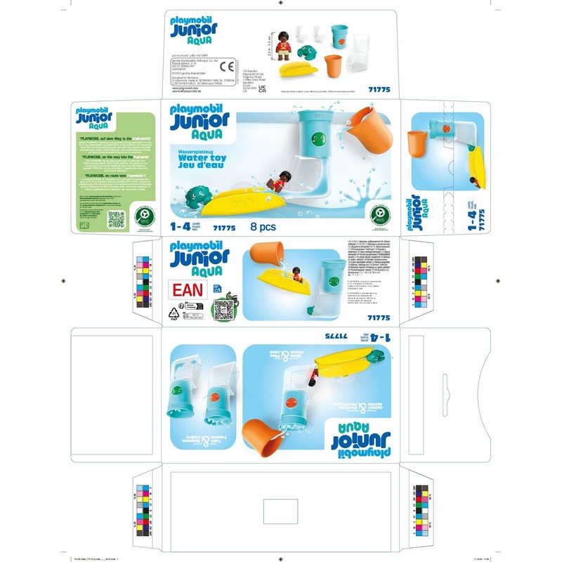Playmobil Junior Water set construcción educativo vista lateral