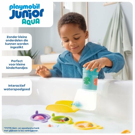 Playset Playmobil Junior Water 71776 en bañera, juego sensorial
