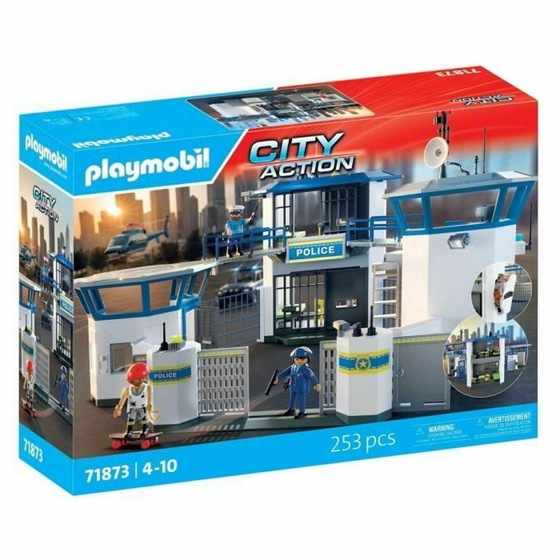 Juguetes construcción niños Playmobil Central Policía
