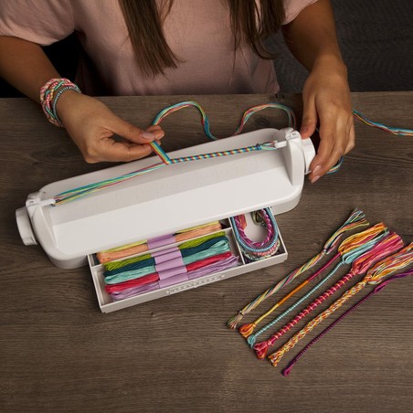 Kit manualidades infantil Loopdedoo con abalorios de colores