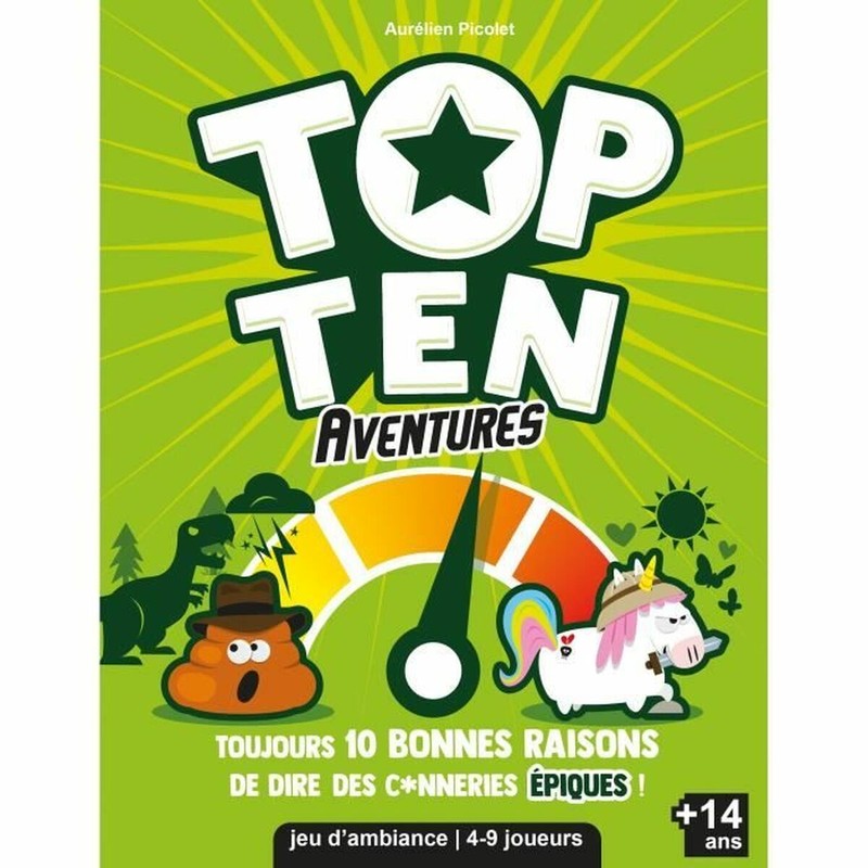 Caja del juego Top Ten Adventures Asmodee