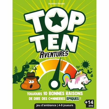 Caja del juego Top Ten Adventures Asmodee