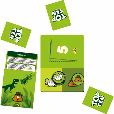 Componentes de cartón del juego de mesa