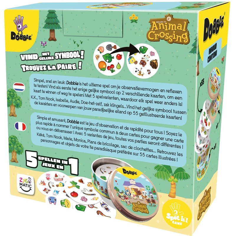 Juego mesa familiar Animal Crossing cartas