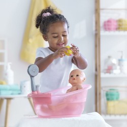 Bañera Muñecas Corolle 36 cm rosa para juego de rol infantil 2