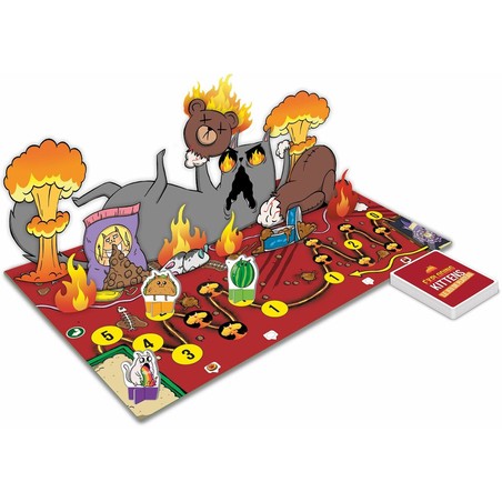 Dimensiones del juego de mesa Exploding Kittens