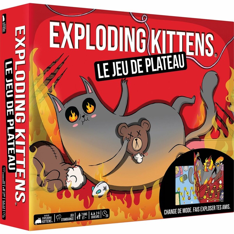 Exploding Kittens juego de cartas con diseño original