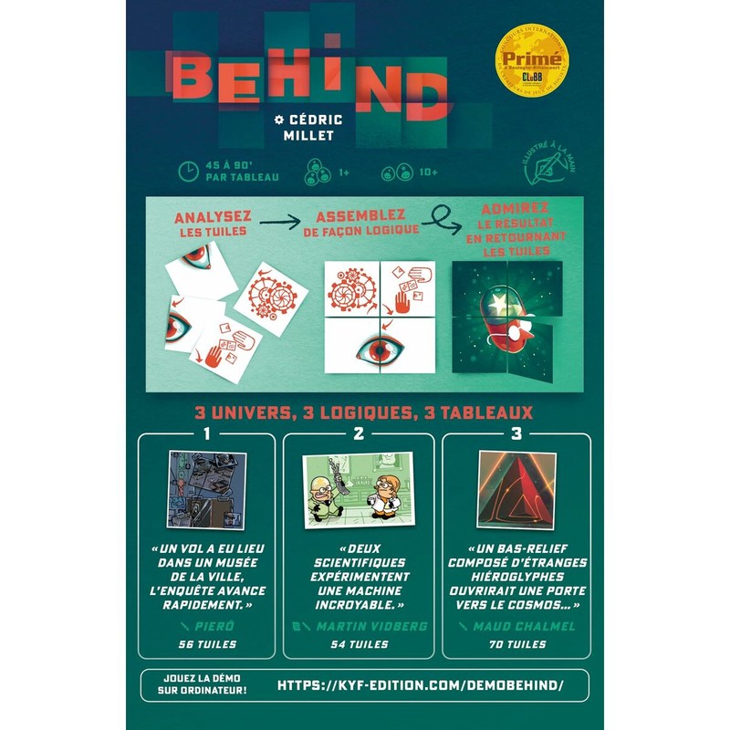 Juego Memoria Infantil Asmodee Behind (diferente tipo de juego)