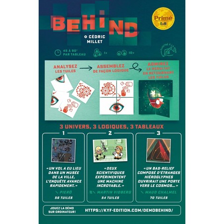 Juego Memoria Infantil Asmodee Behind (diferente tipo de juego)