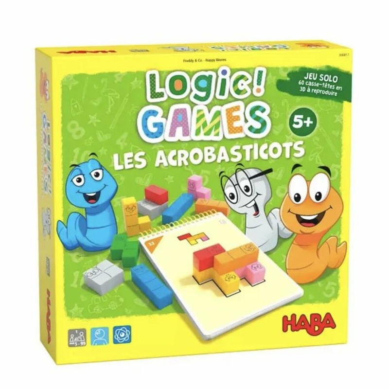 Juguetes construcción niños HABA Happy Worms, juego de mesa educativo