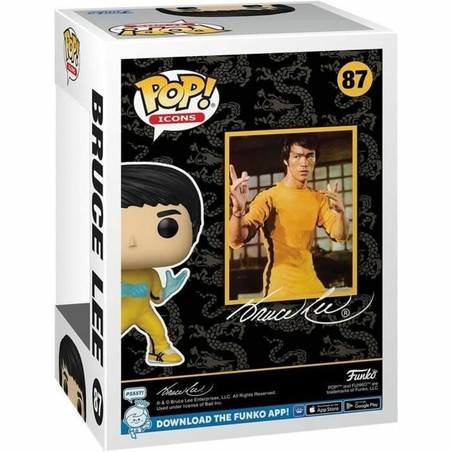 Funko Pop Bruce Lee, detalle de la cabeza