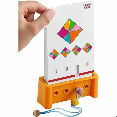 Set construcción educativo HABA Logic Case en acción