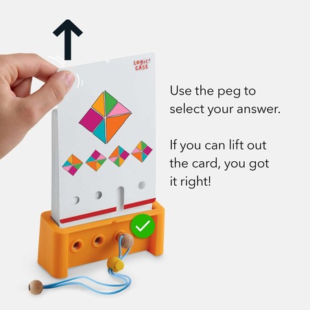 Detalle de HABA Logic Case, juego de mesa para razonamiento