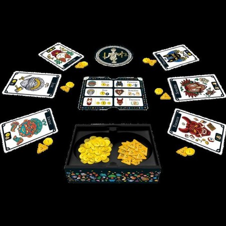 Cartas de personajes del juego de estrategia Mascarade