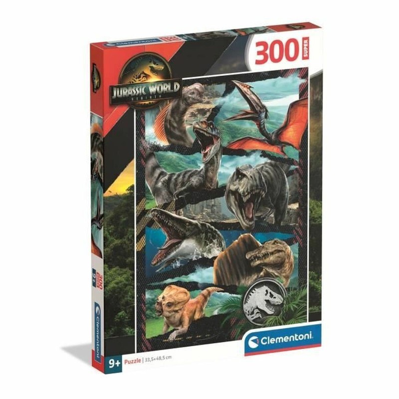Puzzle Jurassic World 300 piezas Clementoni con T-Rex